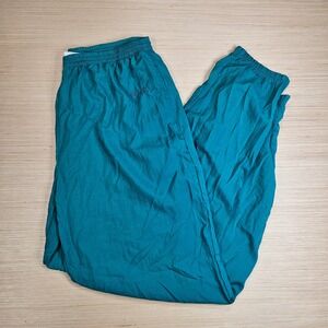 Vintage Reebok Windbreaker Track Pants Mens XL 32x34 Teal Nylon Athletic Joggers